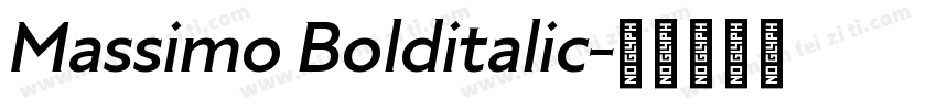 Massimo Bolditalic字体转换